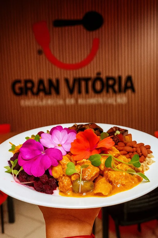 Prato decorado com identidade Gran Vitória